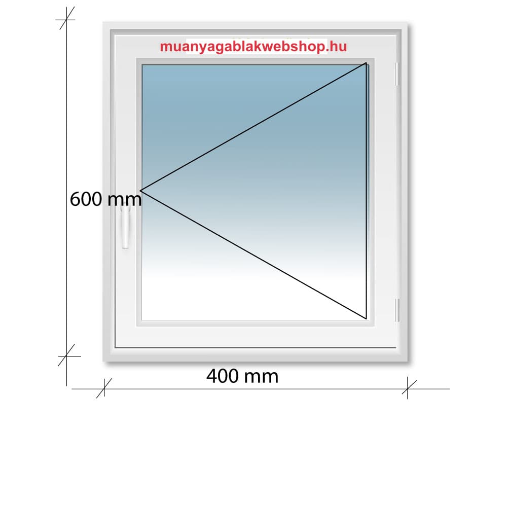 40×60 Nyíló Decc 71 műanyag ablak 2 rétegű üvegezéssel | Hosszú élettartamú termékfotó