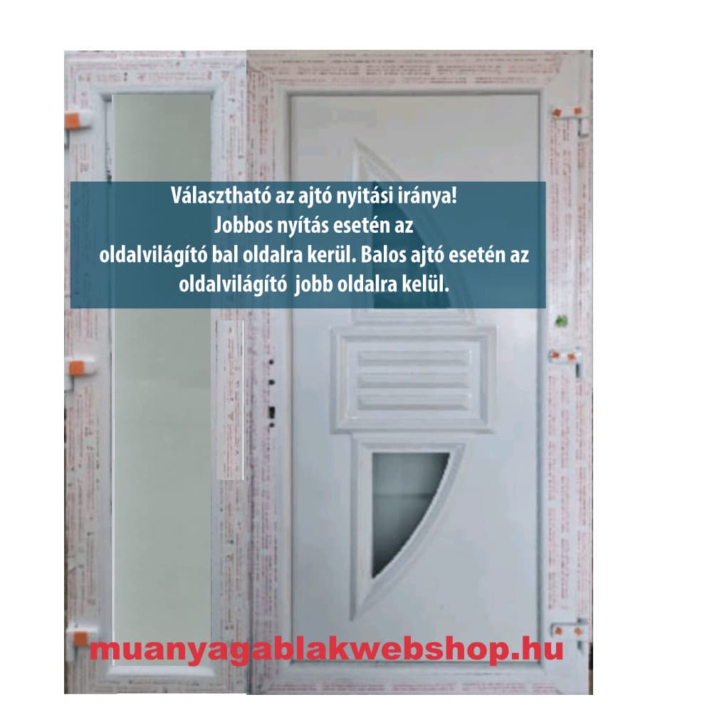 Kétszárnyú Műanyag bejárati ajtó Thermoline22