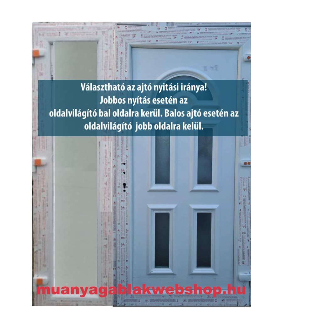 Kétszárnyú Műanyag bejárati ajtó Thermoline3 termékfotó